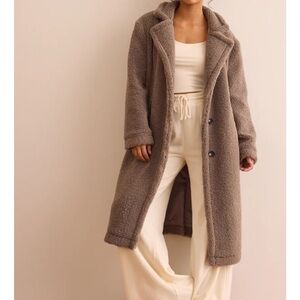 NWT Altar’d State Aspen Overlook Teddy Coat in Taupe
